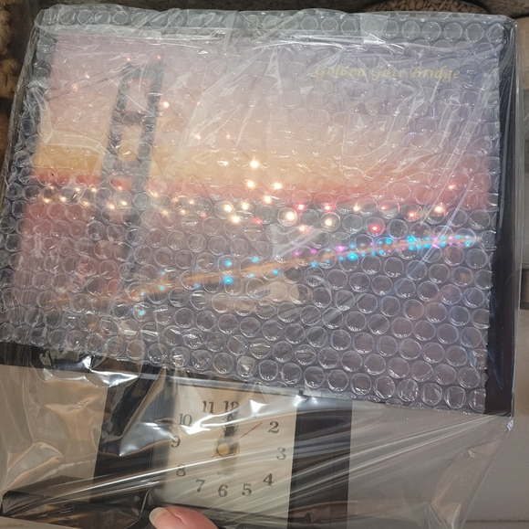 Clock Light-Up San Francisco Fiber Picture  Golden Gate Bridge NEW - Picture 4 of 16